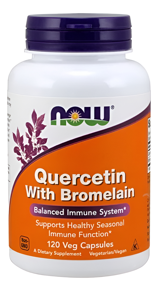 Quercetina Con Bromelina - 120 Cápsulas Veganas/vegetarianas