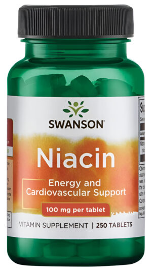 Suplemento De Vitamina B Y Niacina De Swanson 250 Comprimidos, 100 Mg