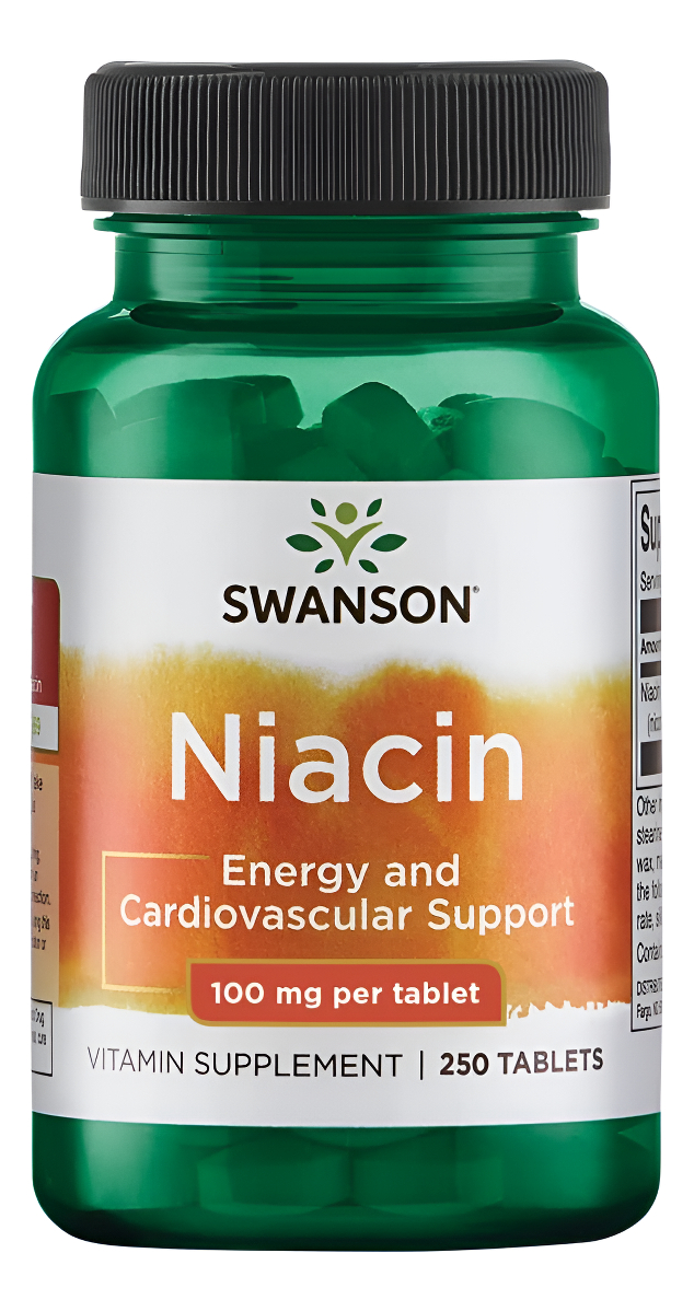 Suplemento De Vitamina B Y Niacina De Swanson 250 Comprimidos, 100 Mg
