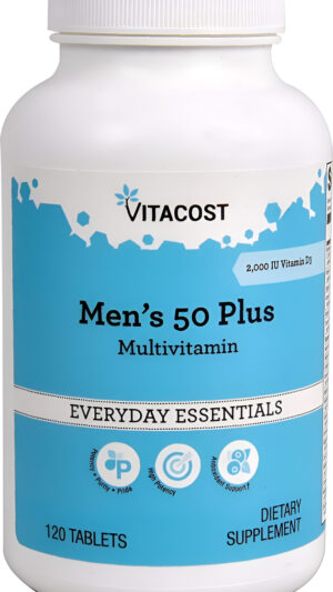 Vitacost 50 Plus Multi Vitamina Para Hombre - 120 Tabletas