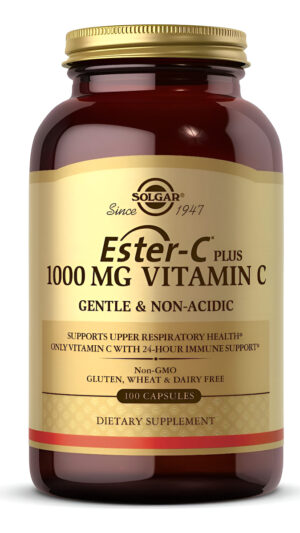 Solgar Ester-c Plus 1000 Mg De Vitamina C Con Bioflavonoides Cítricos - 100 Cápsulas - Suave Y No Ácido