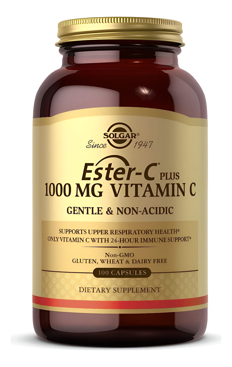 Solgar Ester-c Plus 1000 Mg De Vitamina C Con Bioflavonoides Cítricos - 100 Cápsulas - Suave Y No Ácido