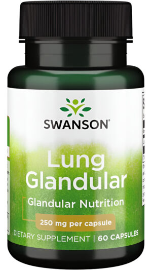Swanson Pulmón Glandular Crudo 250 Miligramos 60 Cápsulas