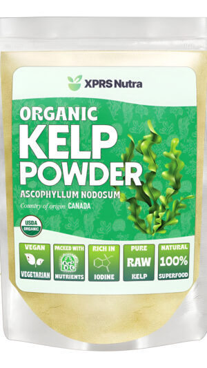 Xprs Nutra Polvo De Algas Orgánicas (ascophyllum Nodosum)  Polvo De Algas Marinas Rico En Yodo, Vitaminas Y Minerales Inmunológicos  Suplemento De