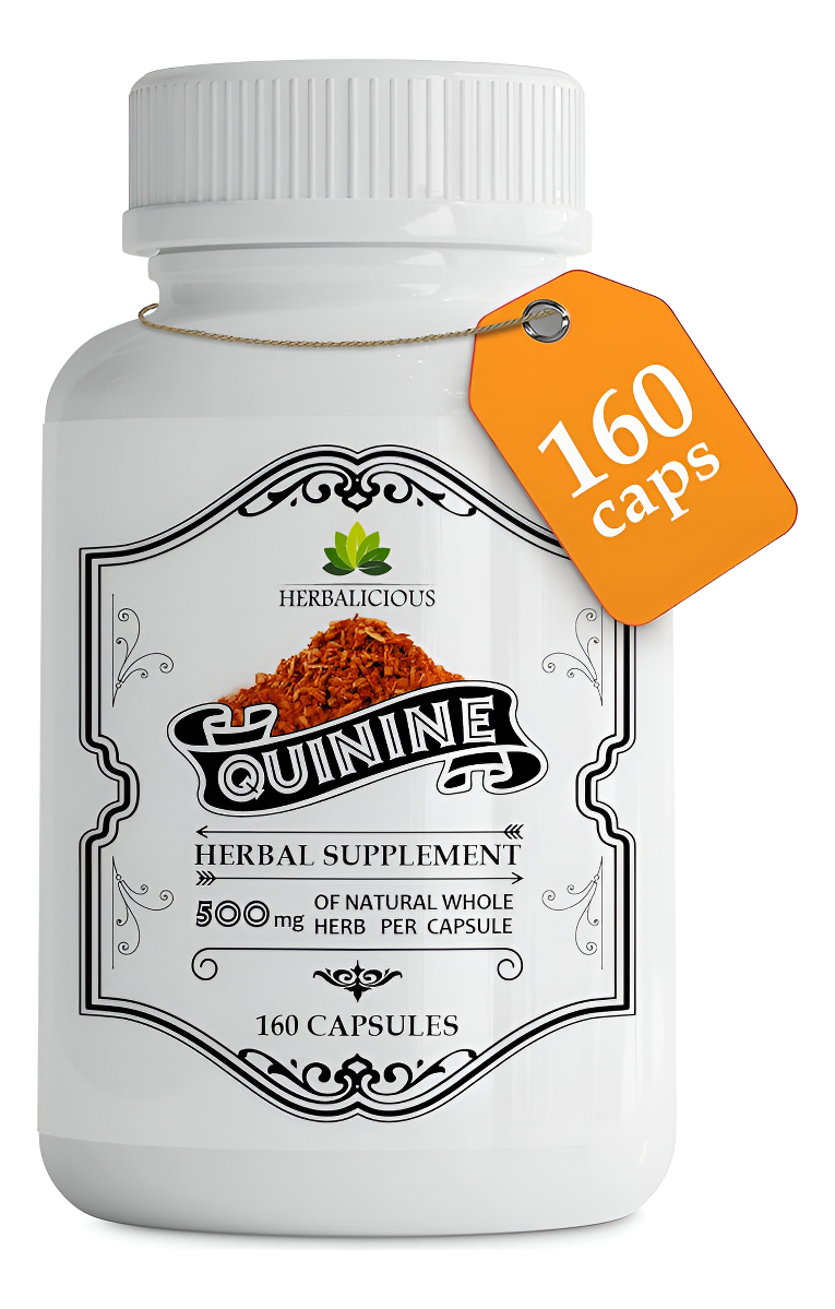 Cápsulas De Quinina Suplemento De Hierbas De Corteza De Cinchona Officinalis Para Aliviar Los Calambres En Las Pierna
