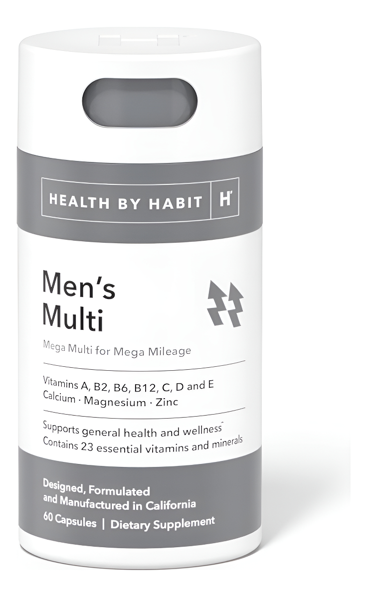 Health By Habit - Suplemento Múltiple Para Hombre (60 Cápsulas), 23 Vitaminas Y Minerales Esenciales, Apoya La Salud Y El Bienestar General, Sin Omg,