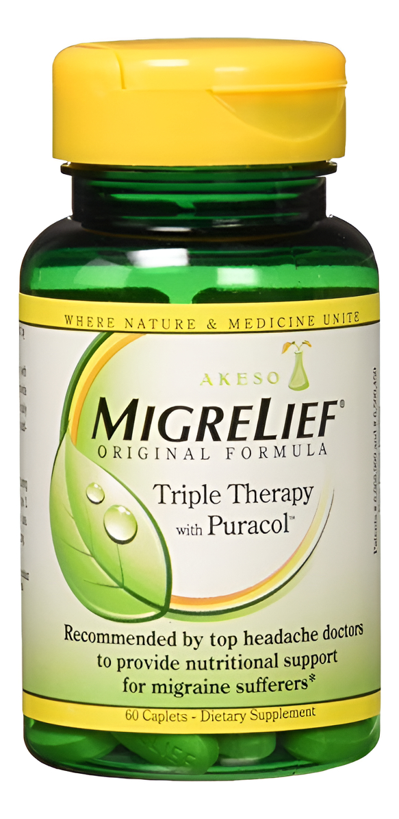 Migrelief Original Formula 60 Capsulas Combate La Migraña