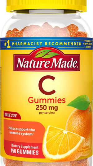 Nature Made Vitamina C 150 Gomitas Para Adultos (250 Mg Por Porción)