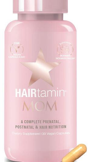 Hairtamin Mom Suplemento Multivitamínico Vegano Prenatal Y Posnatal Para El Crecimiento Del Cabello