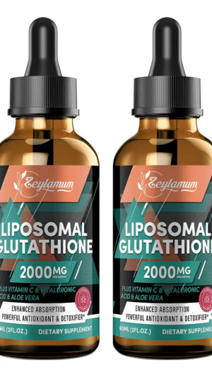 Gotas Líquidas De Glutatión Liposomal De 2000 Mg, Absorción Mejorada, Suplemento De Glutatión, Con Vitamina C