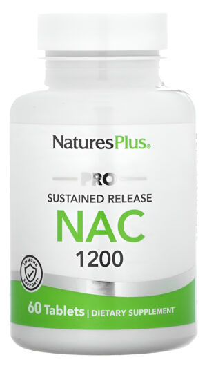 Natures Plus Pro Nac 1200 Mg - 60 Tabletas - Crucial Para Reponer Glutatión - Sin Omg, Vegano Y Sin Gluten - 30 Porcion