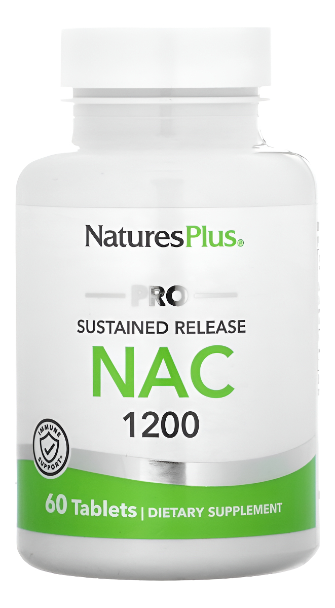 Natures Plus Pro Nac 1200 Mg - 60 Tabletas - Crucial Para Reponer Glutatión - Sin Omg, Vegano Y Sin Gluten - 30 Porcion