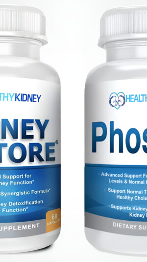 Healthy Kidney Paquete De Kidney Restore (60 Cápsulas) Y Phosfix (60 Cápsulas), Apoyo Total A La Salud Renal