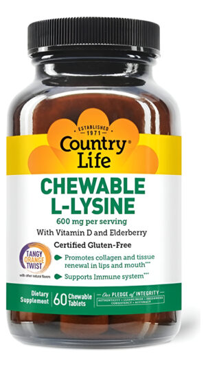 L-lisina 600mg - Country Life