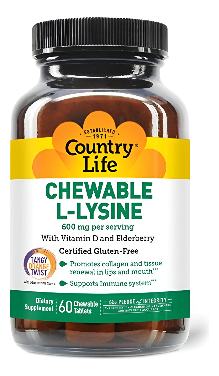 L-lisina 600mg - Country Life