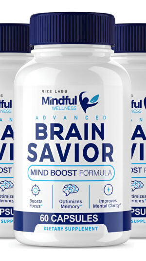 Mindful Wellness Advanced Brain Savior, 180 Cápsulas - Suplemento De Fórmula De Refuerzo Mental