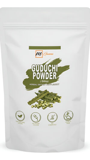 Mganna Polvo De Guduchi 100% Puro Y Natural, Polvo De Giloy, Polvo De Tinospora Cordifolia Para La Piel Y El Cuidado De La Salud, 227 Gms / 0.5 Libra