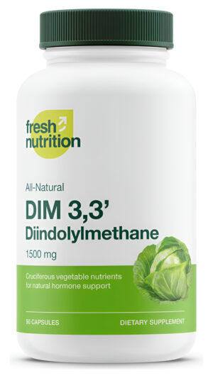 Dim Suplemento 500 Mg - Diindolilmetano Para El Metabolismo De Estrógenos, Salud Hormonal, Acné Y Apoyo Antioxidante