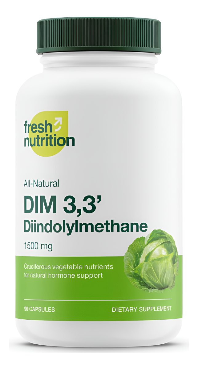 Dim Suplemento 500 Mg - Diindolilmetano Para El Metabolismo De Estrógenos, Salud Hormonal, Acné Y Apoyo Antioxidante