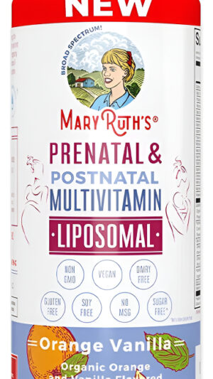 Maryruth's Multivitamínico Prenatal Y Posnatal Para Mujeres, Sin Azúcar, Vegano, Sin Omg, Sin Gluten, 15.22 Onzas