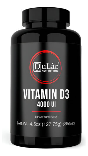 Dulàc - Suplemento De Vitamina D3 De 4000 Ui, Promueve La Absorción De Calcio Y Fósforo 365 Tabletas