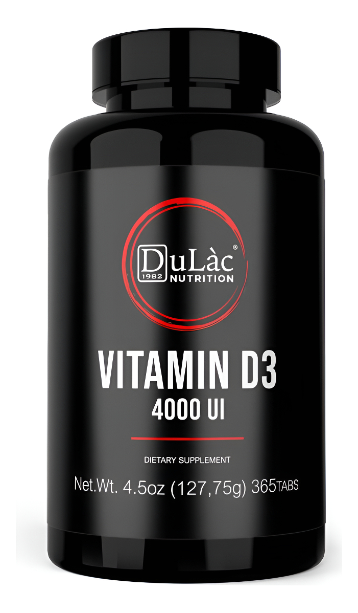 Dulàc - Suplemento De Vitamina D3 De 4000 Ui, Promueve La Absorción De Calcio Y Fósforo 365 Tabletas