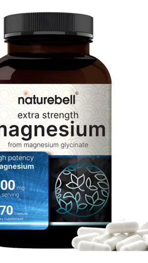 Glicinato De Magnesio 400 Mg (elemental), 270 Cápsulas 100%