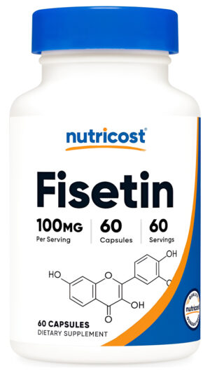 Nutricost Fisetin Cápsulas De 100 Mg, 60 Cápsulas  Antioxidante De Polifenol Natural  Sin Omg, Sin Gluten Y Suplement