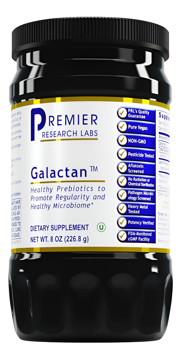 Premier Research Labs Galactan - Prebióticos Para Regularidad Y Microbioma Saludable - Para Microflora Gastrointestinal