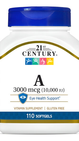 21st Century Vitamina A 110 Cápsulas Blandas De 10.000 Ui
