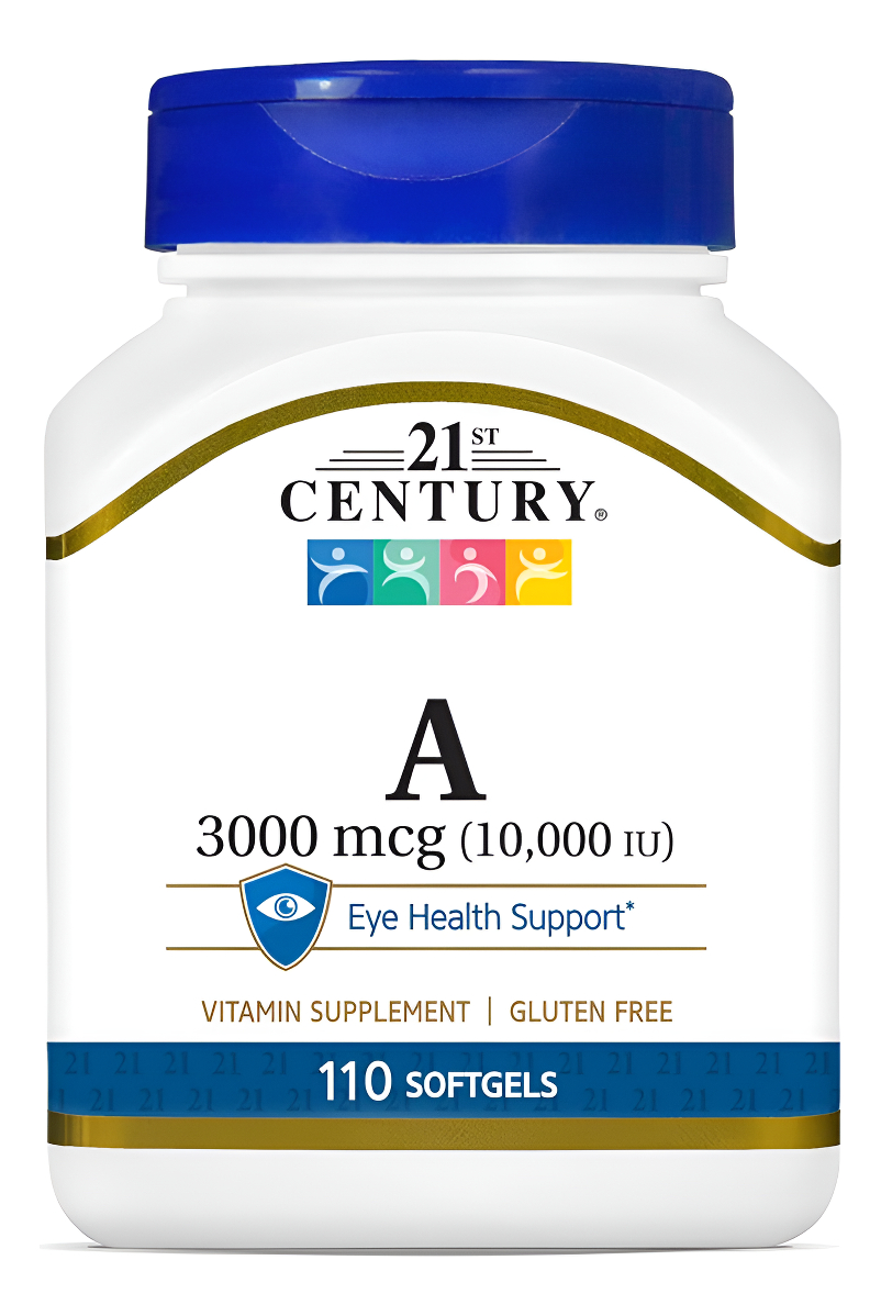 21st Century Vitamina A 110 Cápsulas Blandas De 10.000 Ui