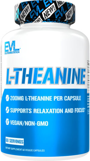 Evlution L Theanine 200mg Cápsulas Para La Concentración Y La Relajación Nutrición L-teanina 200mg Suplemento Nootrópic