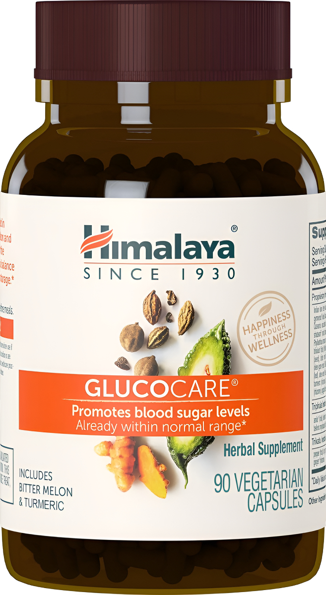 Himalaya Glucocare/diabecon, 90 vcaps Para La Salud Normal Glucosa En La Sangre 620 mg
