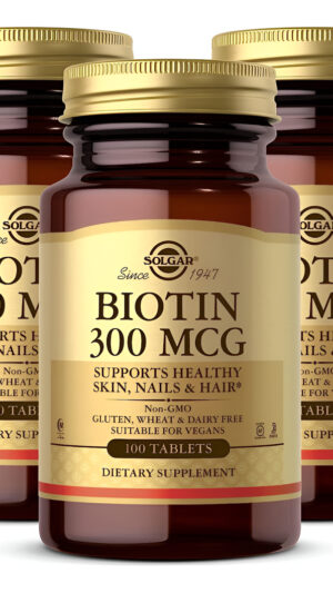 Solgar Biotina A 300 Mcg, 100 Tabletas   Energía, Metabolism