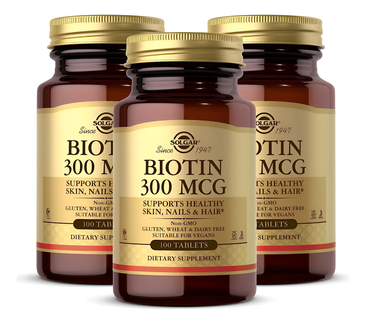 Solgar Biotina A 300 Mcg, 100 Tabletas Energía, Metabolism