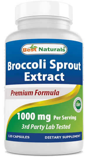 Best Naturals Extracto De Brotes De Brócoli, 1000 Mg, 120 Unidades