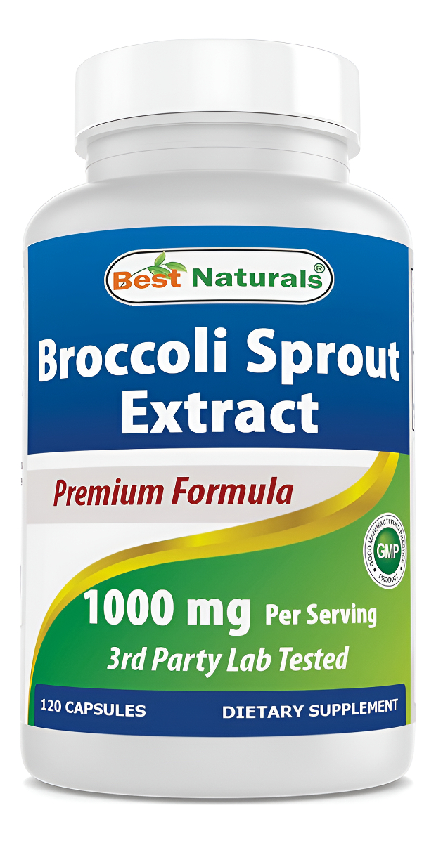 Best Naturals Extracto De Brotes De Brócoli, 1000 Mg, 120 Unidades