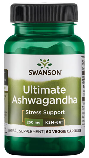 Swanson Ultimate Ashwagandha Ksm-66 - Suplemento De Hierbas Que Apoya Niveles De Estrés Saludables Y Relajación - Fórmu