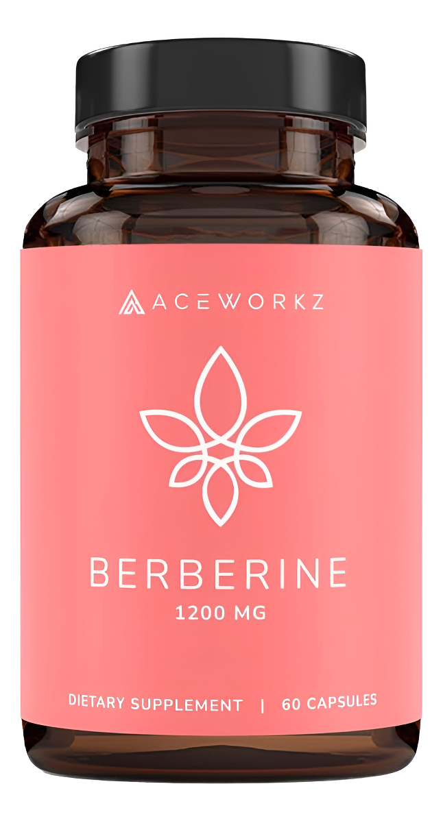 Aceworkz Berberina Hcl Premium 1200mg - 97% De Pureza Probada - Suplemento De Berberina - Berberina Plus (60 Cápsulas)