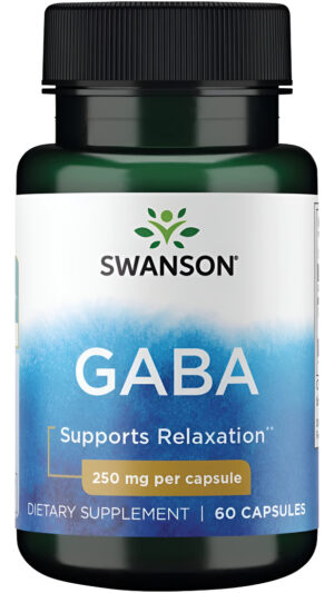 Swanson Gaba Ácido Gamma Aminoacidbutírico 250 Miligramos 60 Cápsulas