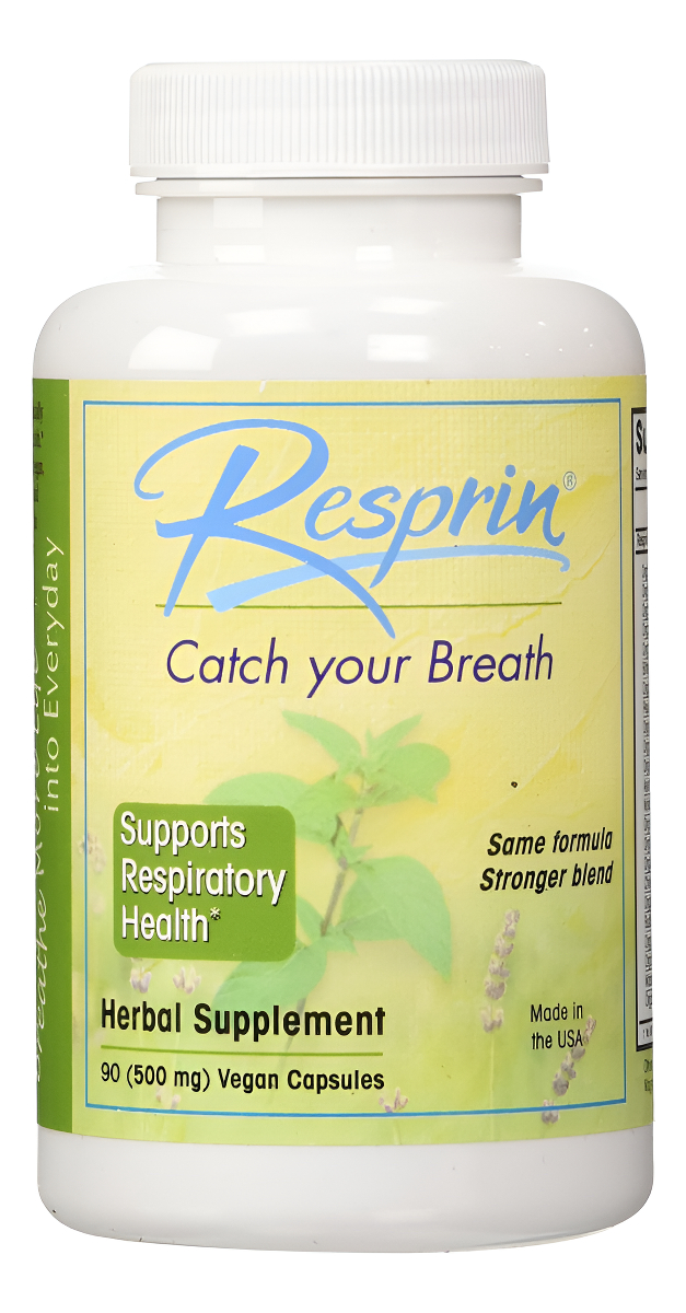 Respirin Mezcla De Hierbas Tradicionales Para Mejorar La Respiración Natural, 500 Mg, 90 Cápsulas Veganas