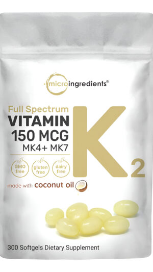 Suplemento De Vitamina K2 Mk 4 Mk 7 De Espectro Completo, 15