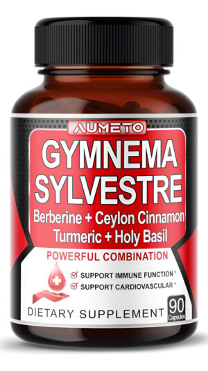 Suplementos Ultra Gymnema Sylvestre - Mejorados Con Berberina Ceilán Canela Albahaca Sagrada Para Una Inmunidad Óptima,