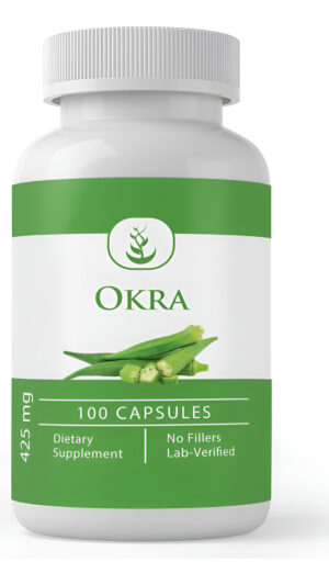 Pure Original Ingredients Extracto De Okra (100 Cápsulas), Siempre Puro, Sin Aditivos Ni Rellenos, Verificado Por Labor