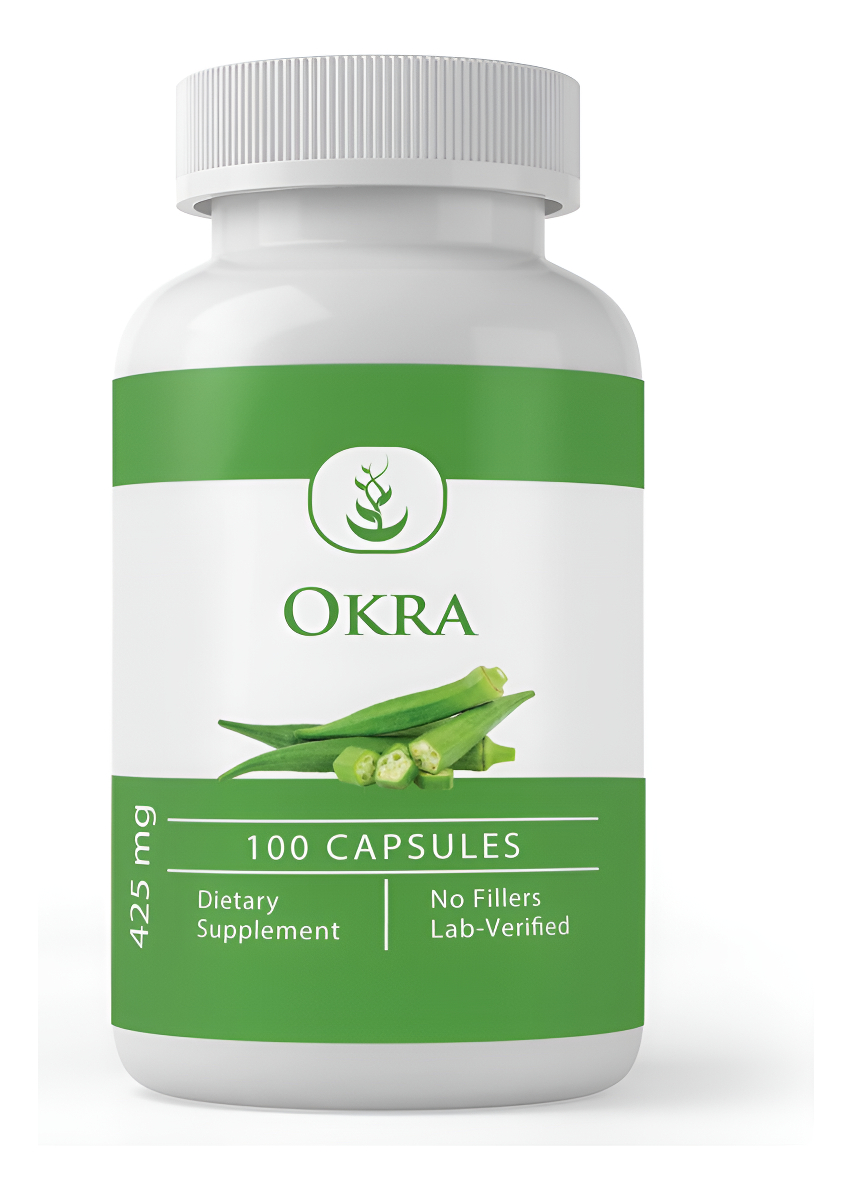 Pure Original Ingredients Extracto De Okra (100 Cápsulas), Siempre Puro, Sin Aditivos Ni Rellenos, Verificado Por Labor