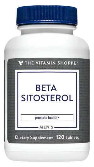 The Vitamin Shoppe Beta Sitosterol 300mg, Salud De La Próstata, Apoya La Salud Urinaria Para Hombres (120 Tabletas)