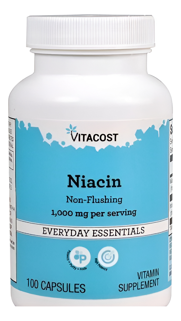 Niacin Non Flushing 1000 Mg Por Porción 100 Cápsulas De Vita