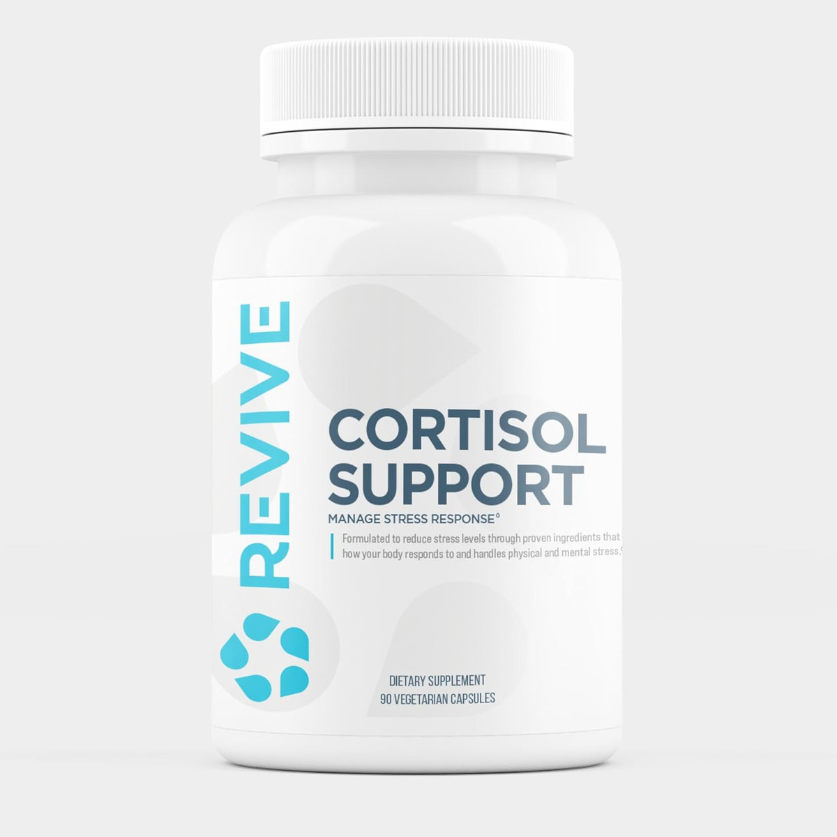 Revive Md Cortisol Manager, 90 Cápsulas Vegetarianas Suplemento De Cortisol Con Magnesio Y L-teanina Que Apoya La Sal