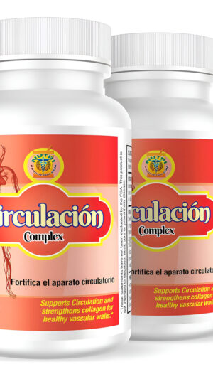 Complejo Circulacion, Capsulas Naturales Para La Circulacion.set De 2 Frascos.combate Varices,calambres,hinchazon De Pi