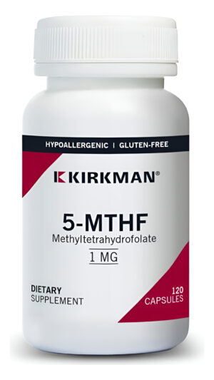 Kirkman 5-mthf - Hipoalergénico - 120 Cápsulas Vegetarianas - Ácido Fólico Esencial Para La Buena Salud